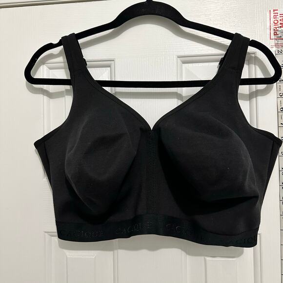 Cacique Unlined 42H black no wire full coverage bra - Picture 1 of 5